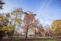 Augarten Park in Fall, Vienna, Austria