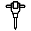 Auger, dig tool Isolated Vector Icon which can be easily modified or edited