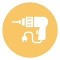 Auger Isolated Vector Icon fully editable Royalty Free Stock Photo