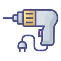 Auger Isolated Vector Icon fully editable Royalty Free Stock Photo