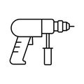 Auger machine Isolated Vector icon Which can easily modify or edit