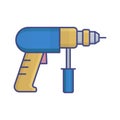 Auger machine Isolated Vector icon Which can easily modify or edit