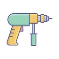 Auger machine Vector Icon which can easily modify or edit