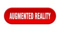 augmented reality button. rounded sign on white background Royalty Free Stock Photo