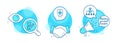 Augmented reality, Journey path and Restructuring icons set. Checkbox sign. Vector