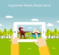 Augmented reality mobile game application