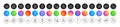 Augmented reality, Music phone and Report line icons. For web app, printing. Round icon buttons. Vector