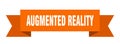 Augmented reality ribbon. augmented reality paper band banner sign. Royalty Free Stock Photo