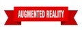 augmented reality ribbon. augmented reality paper band banner sign. Royalty Free Stock Photo