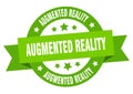 augmented reality round ribbon isolated label. augmented reality sign. Royalty Free Stock Photo