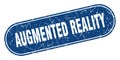 augmented reality sign. augmented reality grunge stamp. Royalty Free Stock Photo