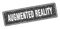 augmented reality sign. augmented reality grunge stamp. Royalty Free Stock Photo