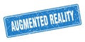 augmented reality sign. augmented reality grunge stamp. Royalty Free Stock Photo