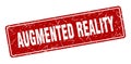 augmented reality sign. augmented reality grunge stamp. Royalty Free Stock Photo