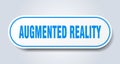 augmented reality sign. rounded isolated button. white sticker Royalty Free Stock Photo