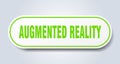 augmented reality sign. rounded isolated button. white sticker Royalty Free Stock Photo