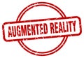augmented reality stamp. augmented reality round grunge sign. Royalty Free Stock Photo