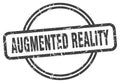 augmented reality stamp. augmented reality round grunge sign. Royalty Free Stock Photo