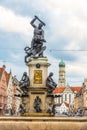 Fountain of Hercules in the streets of Augsburg - Germany