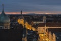 Augsburg, with Maximilian Street at Christmas Royalty Free Stock Photo