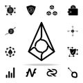 augur debit card icon. Crypto currency icons universal set for web and mobile