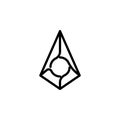 augur debit card icon. Element of Crypto currency icon for mobile concept and web apps. Detailed augur debit card icon can be used