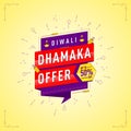 Diwali dhamaka festival sale offer Royalty Free Stock Photo