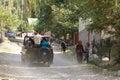 August 22 2023 - Arslanbob, Kyrgyzstan, Central Asia: houses and the everday life of the people in a small village