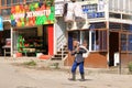 August 21 2023 - Arslanbob, Kyrgyzstan, Central Asia: Life on streets in the small village