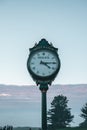 Big Rolex clock on Bandon Dunes Sheep Ranch golf course, vertical photo