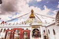 August 18, 2014 - Boudhanath Temple in Kathmandu, Nepal Royalty Free Stock Photo