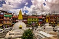 August 18, 2014 - Boudhanath Temple in Kathmandu, Nepal Royalty Free Stock Photo