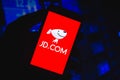 August 24, 2021, Brazil. In this photo illustration the JD.com Jingdong logo seen displayed on a smartphone