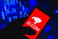 August 24, 2021, Brazil. In this photo illustration the JD.com Jingdong logo seen displayed on a smartphone