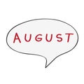 August bubble