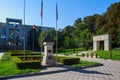 August 11, 2021 Calarasi Moldova monument to Stefan cel Mare. For illustrative editorial use. Background