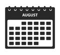 August Calendar Icon.