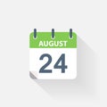 24 august calendar icon