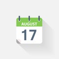 17 august calendar icon