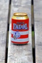 Can of Dansk Fadl premium beer. Royalty Free Stock Photo