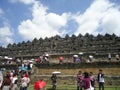 August 10, 2013, Candi Borobudur - Yogyakarta, Central Java, Indonesia: Heritage Budist temple Borobudur complex, Unesco world