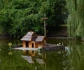 August 19, 2012 - sculptures of heroes of Gogol's works near the pond Mirgorod puddle