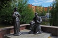 August 19, 2012 - sculptures of heroes of Gogol's works near the pond Mirgorod puddle