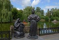 August 19, 2012 - sculptures of heroes of Gogol's works near the pond Mirgorod puddle