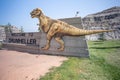 August 1 2025 - Drumheller Alberta Canada - Welcome to Drumheller sign Royalty Free Stock Photo