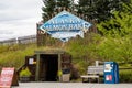 FAIRBANKS ALASKA: Sign for the Alaskan Salmon Bake Royalty Free Stock Photo