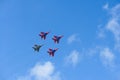 Flight group Swifts fly MIG-29 aircraft. Cheboksary. Russia