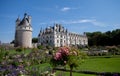 29 AUGUST 2015, FRANCE: French castle Chateau de Chenonceau Royalty Free Stock Photo