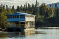 AUGUST 25, 2016 - Houseboat on Chena River, Fairbanks Alaska
