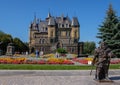 August. 2019.Hryashevka. Russia. Garibaldi Castle. General view of the building